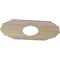 Ekena Millwork Chrysler Wood Fretwork Pierced Ceiling Medallion, Birch, 30"W x 15"H x 7 7/8"ID x 1/4"T CMWP30X15X0250CSBI - alternate 4